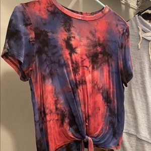 Short sleeve tie-dye T-shirt